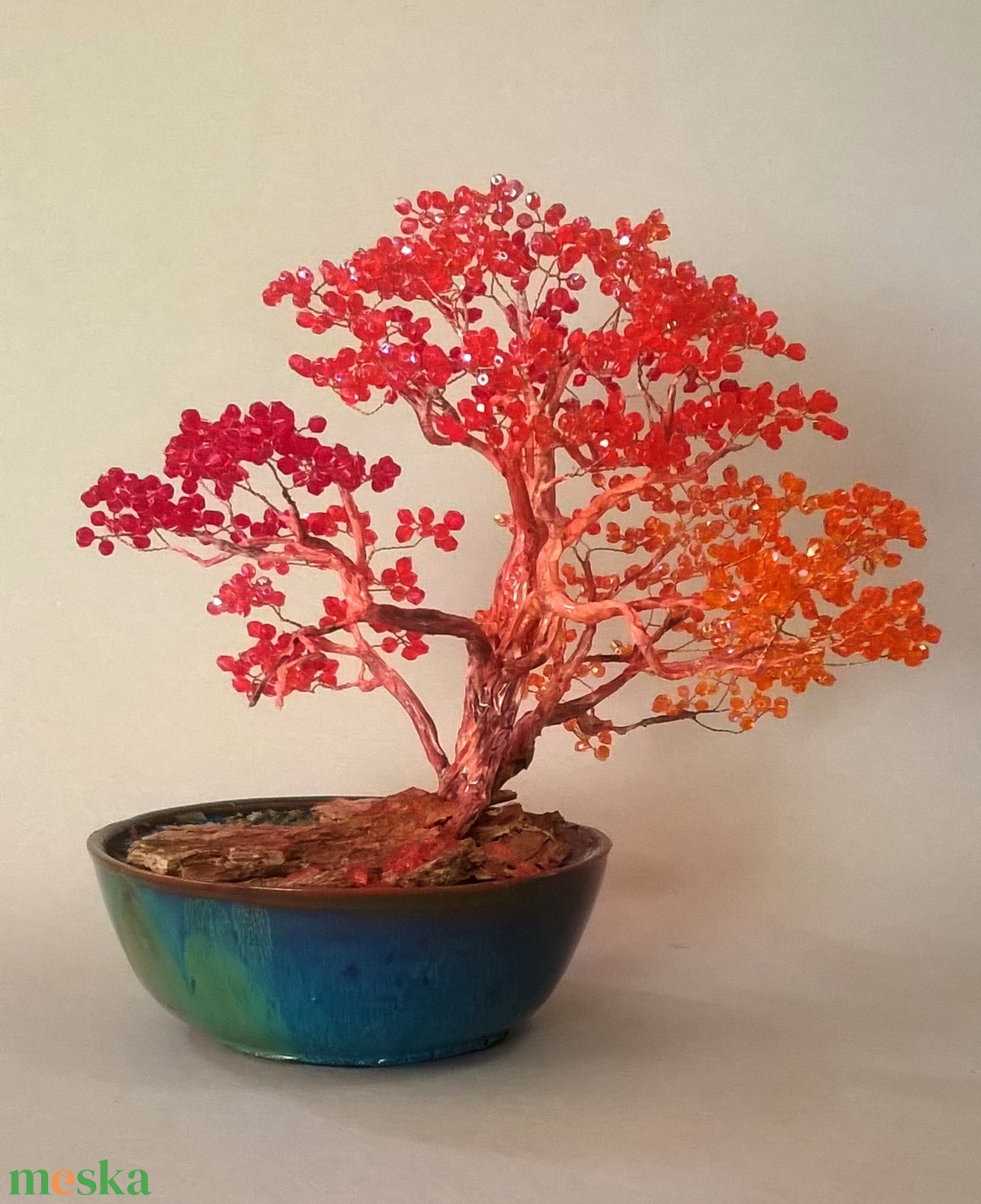 Vörös gyöngyfa - otthon & életmód - dekoráció - asztal és polc dekoráció - bonsai - Meska.hu Vörös gyöngyfa - otthon & életmód - dekoráció - asztal és polc dekoráció - bonsai - Meska.hu