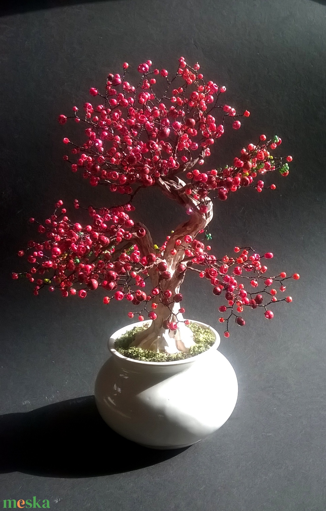 Japánbirs bonsai - otthon & életmód - dekoráció - asztal és polc dekoráció - bonsai - Meska.hu