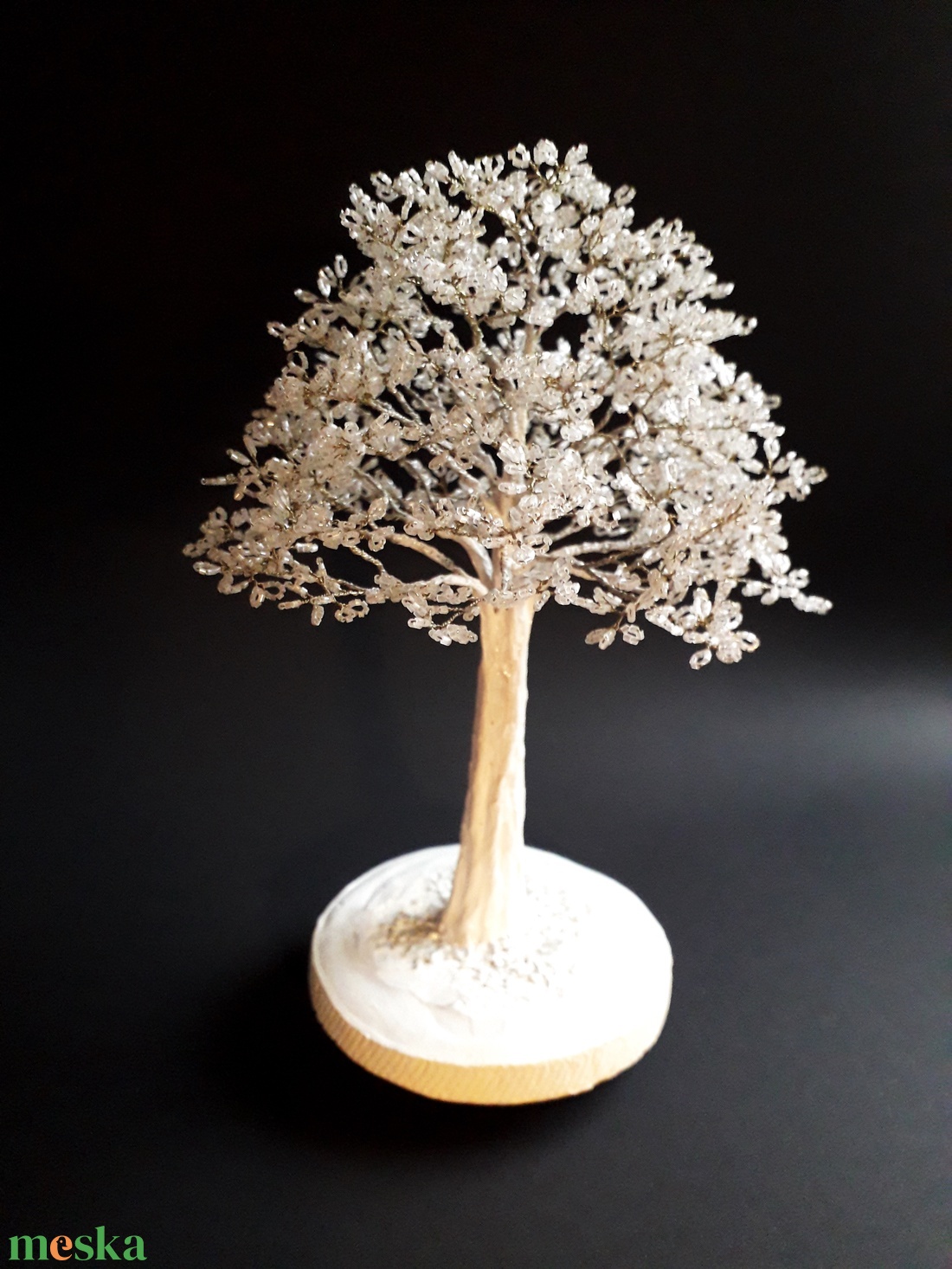 Zúzmarás gyöngyfa - otthon & életmód - dekoráció - asztal és polc dekoráció - gyöngyfa, ásványfa - Meska.hu