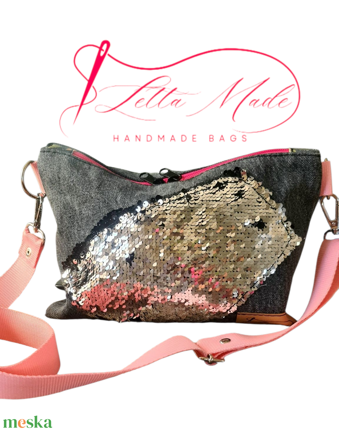 Bohém flitteres kistáska - táska & tok - kézitáska & válltáska - kézitáska - Meska.hu