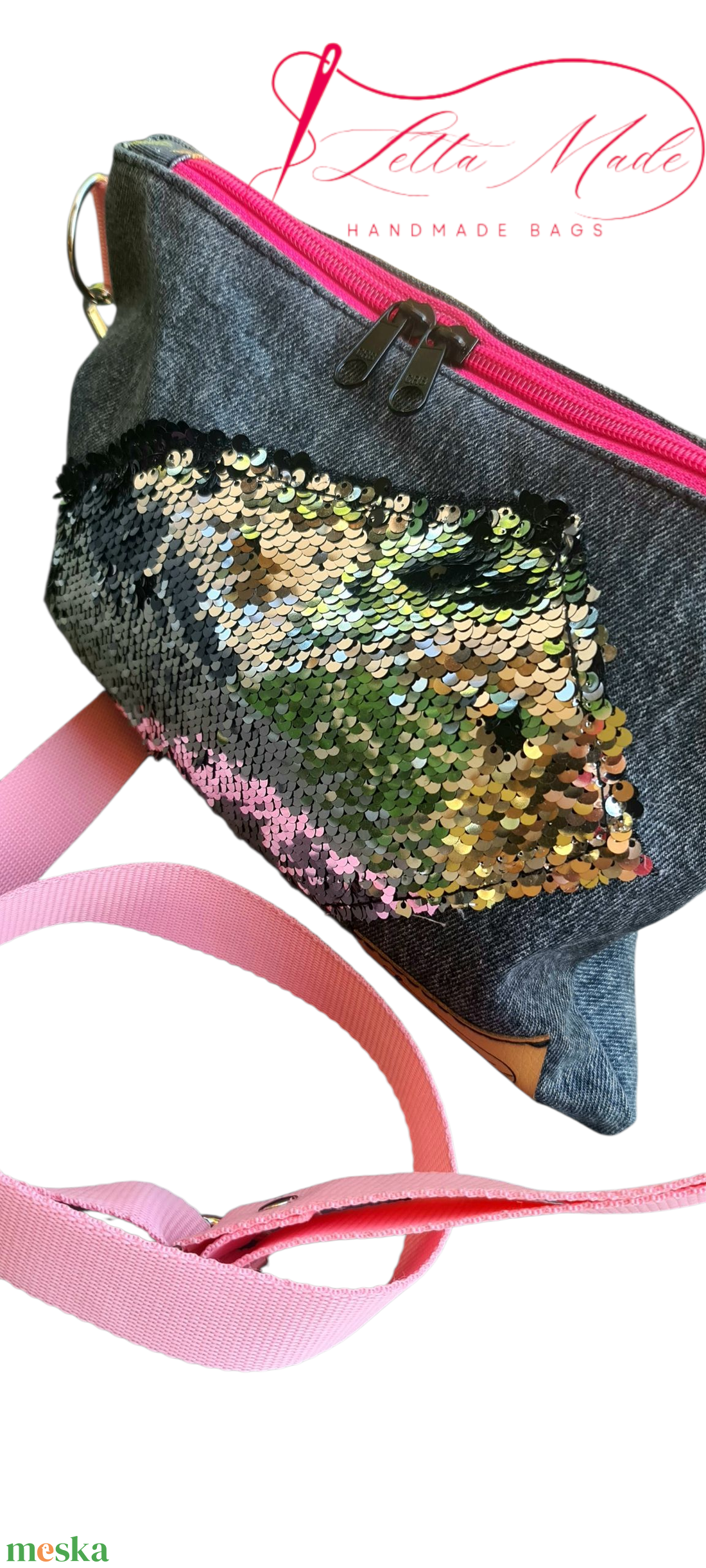 Bohém flitteres kistáska - táska & tok - kézitáska & válltáska - kézitáska - Meska.hu