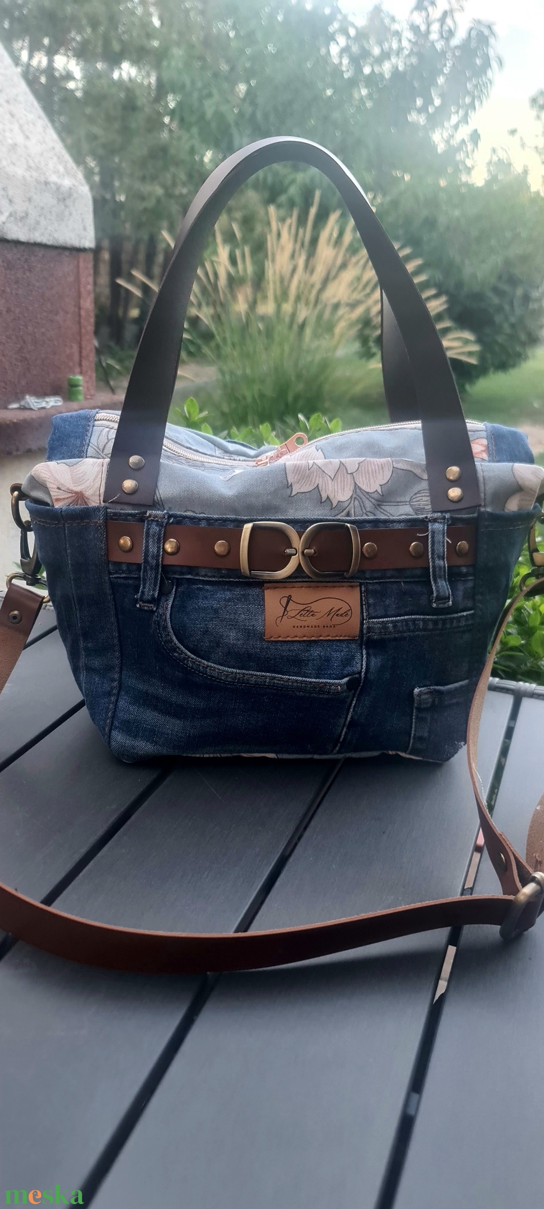 Válltáska farmerből és vászonból - táska & tok - kézitáska & válltáska - kézitáska - Meska.hu Válltáska farmerből és vászonból - táska & tok - kézitáska & válltáska - kézitáska - Meska.hu