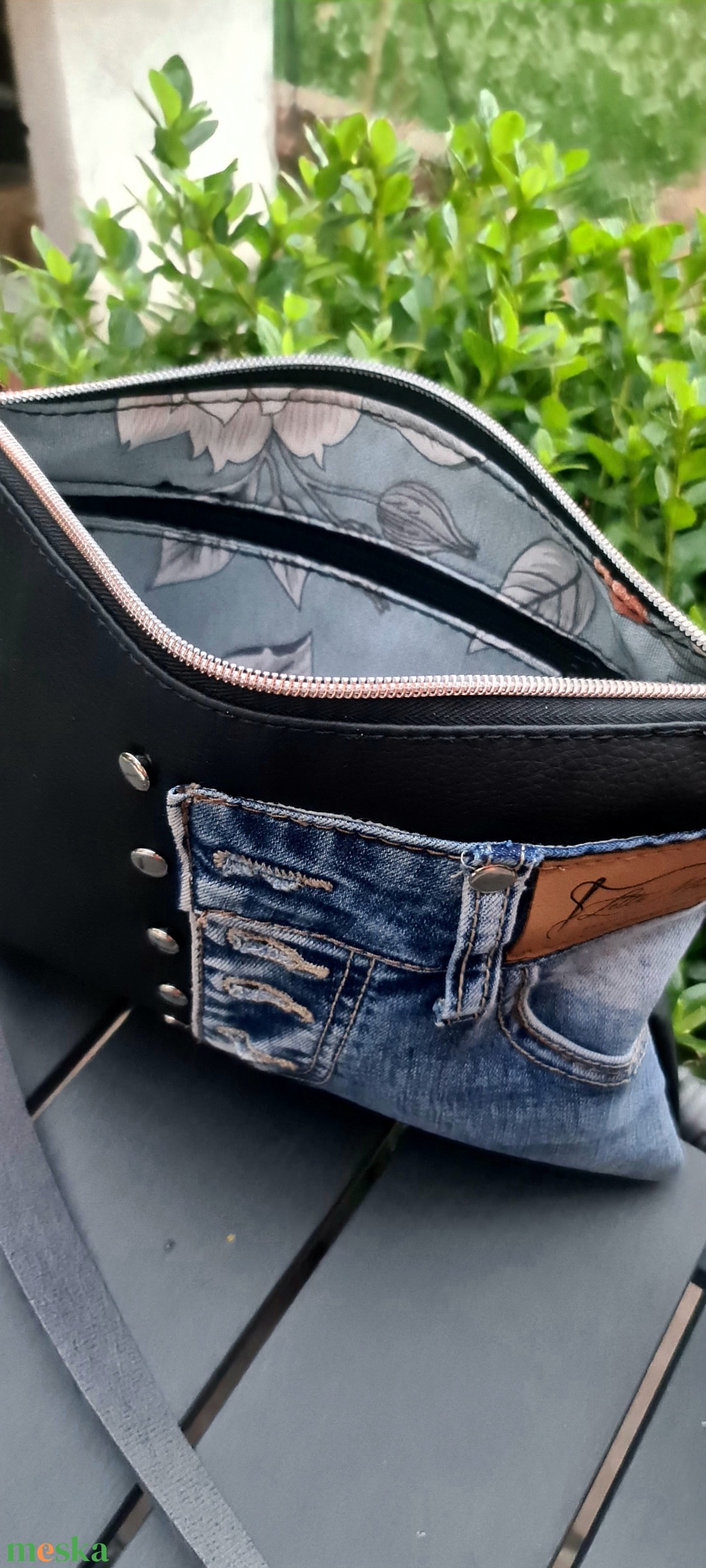 Vagány farmer- öko műbőr kombó - táska & tok - kézitáska & válltáska - kézitáska - Meska.hu Vagány farmer- öko műbőr kombó - táska & tok - kézitáska & válltáska - kézitáska - Meska.hu