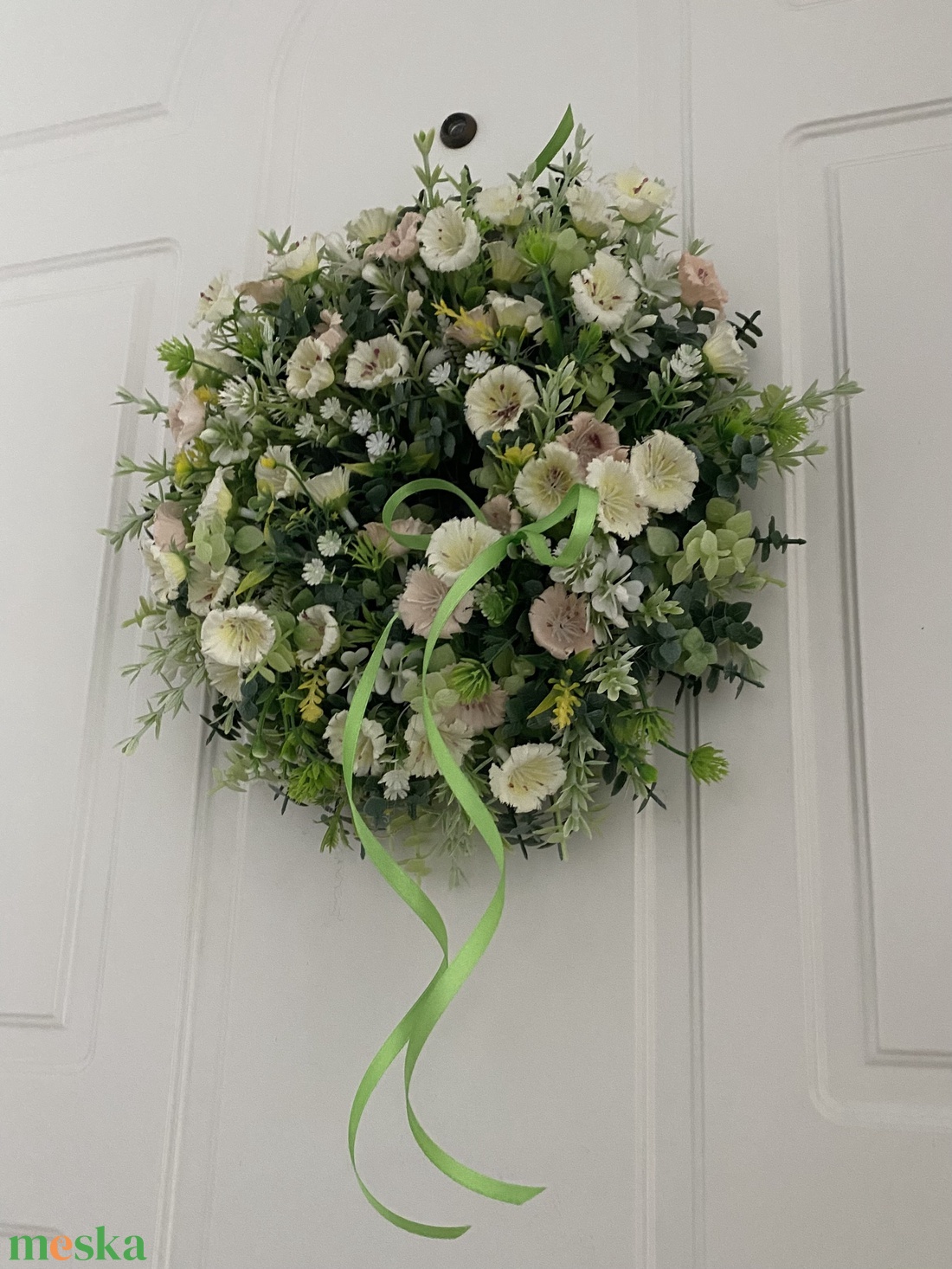 Szépséges virágos ajtódísz - otthon & életmód - dekoráció - ajtó- és ablak dekoráció - ajtódísz & kopogtató - Meska.hu