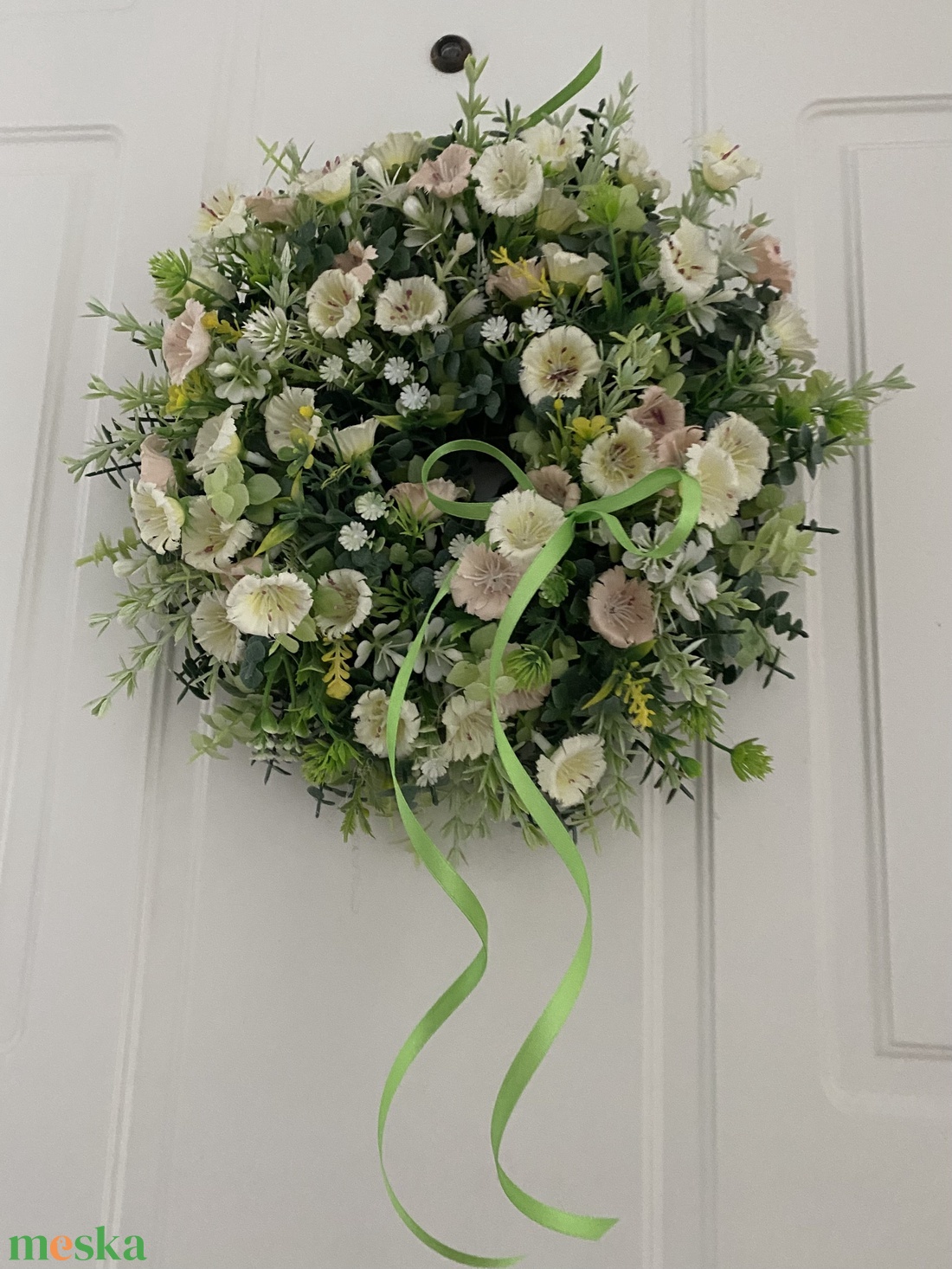 Szépséges virágos ajtódísz - otthon & életmód - dekoráció - ajtó- és ablak dekoráció - ajtódísz & kopogtató - Meska.hu