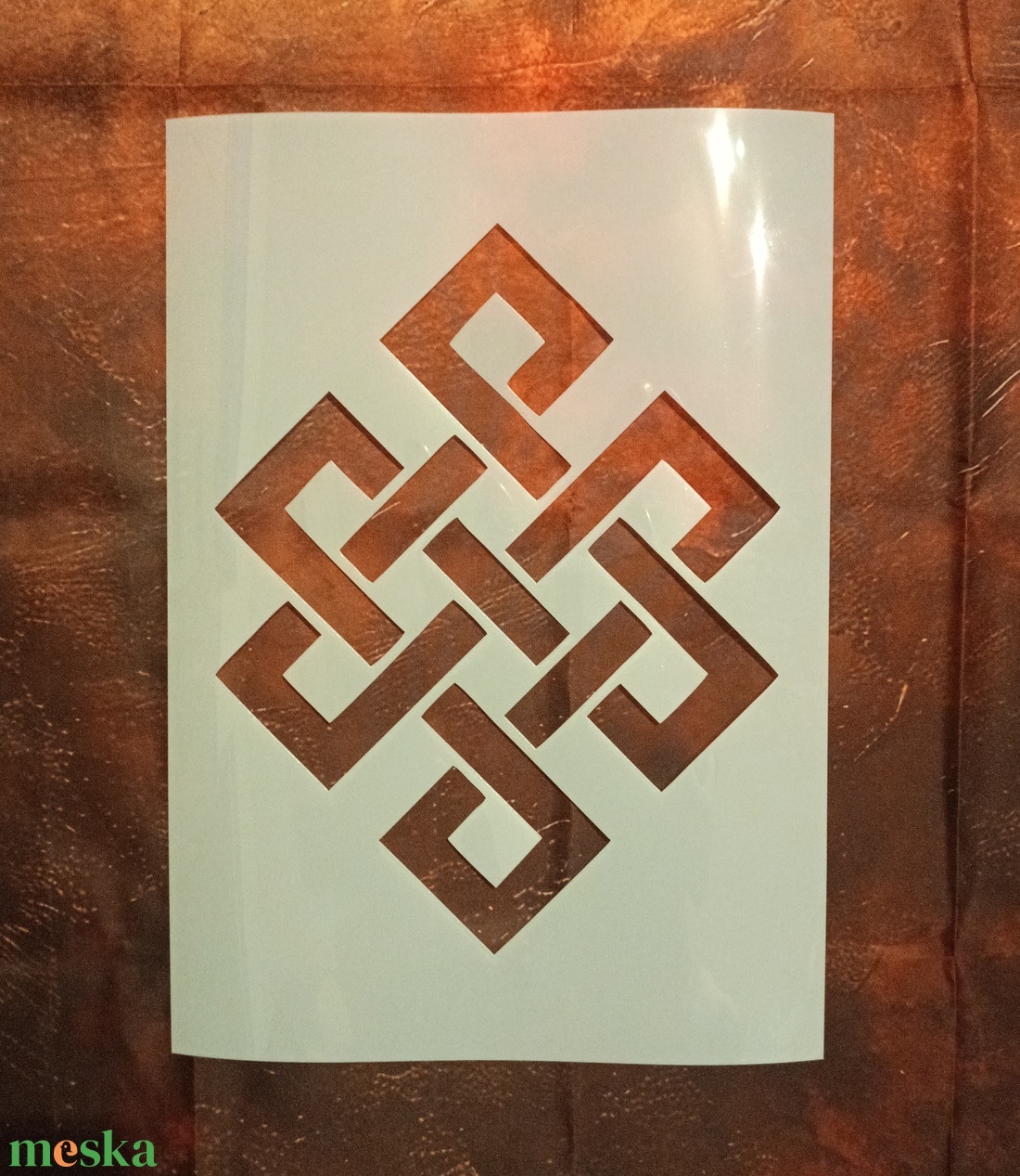 Végtelen csomó faldekor stencil A3 méretű műanyag lapon - kellékek & szerszámok - szerszámok, eszközök - sablonok - Meska.hu Végtelen csomó faldekor stencil A3 méretű műanyag lapon - kellékek & szerszámok - szerszámok, eszközök - sablonok - Meska.hu