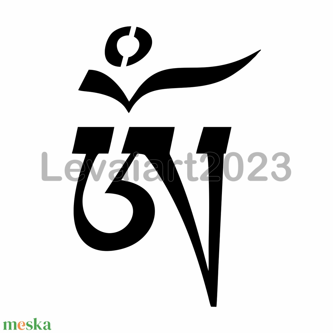 Tibeti Om faldekor stencil  - kellékek & szerszámok - szerszámok, eszközök - sablonok - Meska.hu