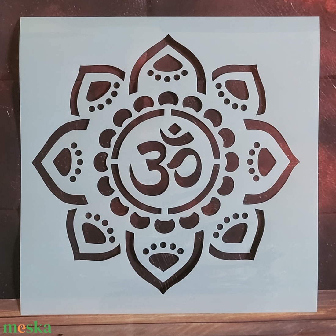 Om mandala stencil fal dekoráláshoz - kellékek & szerszámok - szerszámok, eszközök - sablonok - Meska.hu Om mandala stencil fal dekoráláshoz - kellékek & szerszámok - szerszámok, eszközök - sablonok - Meska.hu