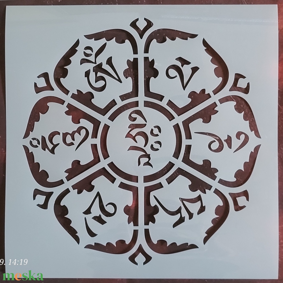 Om mani padme hum tibeti mantra mandala stencil. - kellékek & szerszámok - szerszámok, eszközök - sablonok - Meska.hu Om mani padme hum tibeti mantra mandala stencil. - kellékek & szerszámok - szerszámok, eszközök - sablonok - Meska.hu