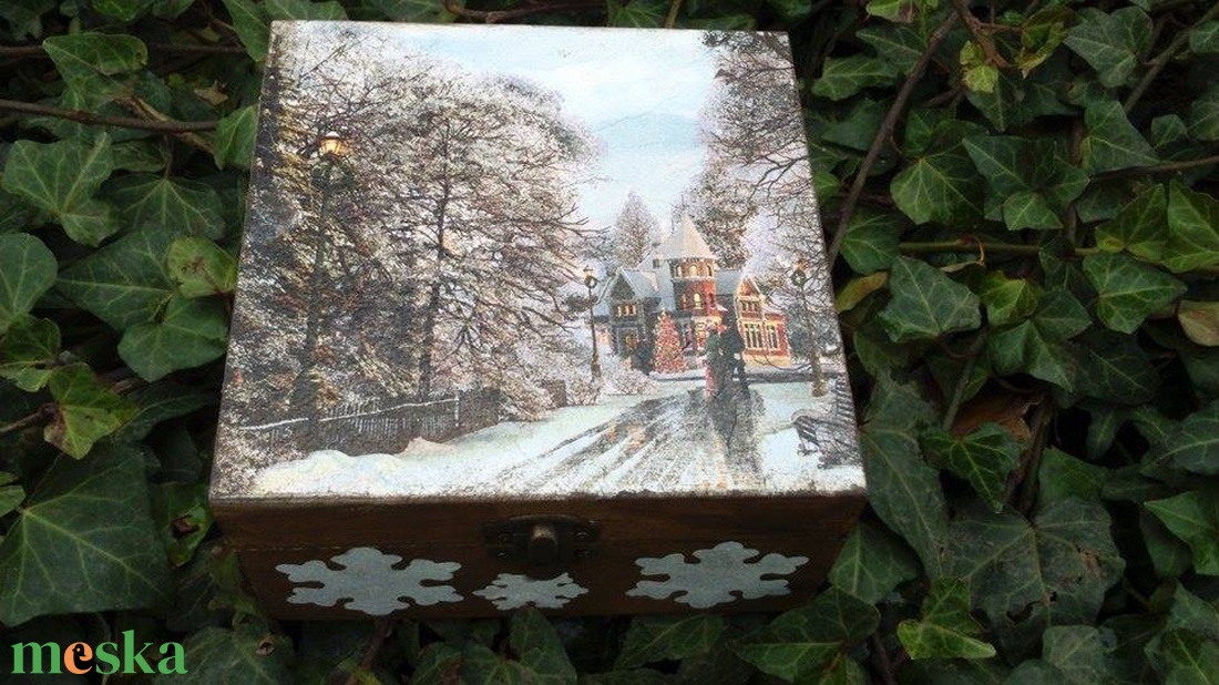 Karácsonyi dobozka - otthon & életmód - dekoráció - asztal és polc dekoráció - díszdoboz - Meska.hu Karácsonyi dobozka - otthon & életmód - dekoráció - asztal és polc dekoráció - díszdoboz - Meska.hu