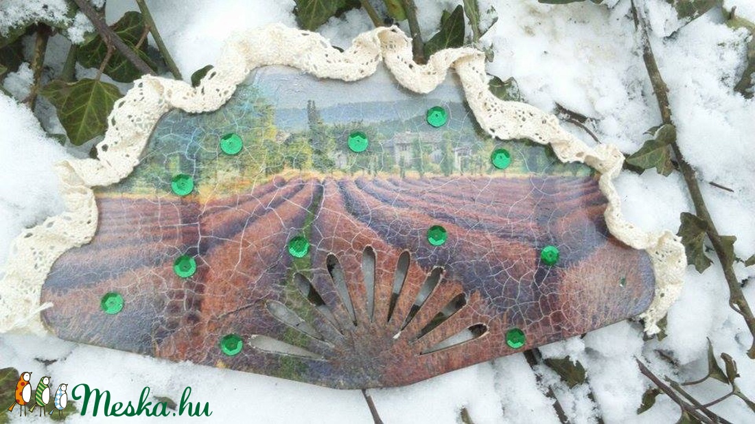 Karneváli legyező levendulás  - ruha & divat - jelmez & álarc - Meska.hu