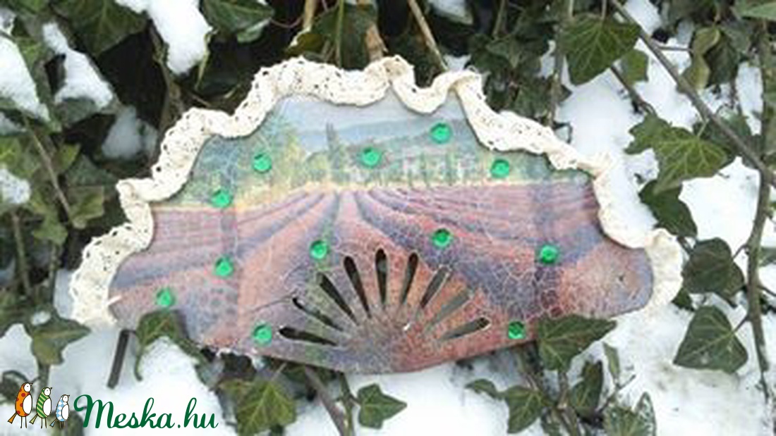 Karneváli legyező levendulás  - ruha & divat - jelmez & álarc - Meska.hu