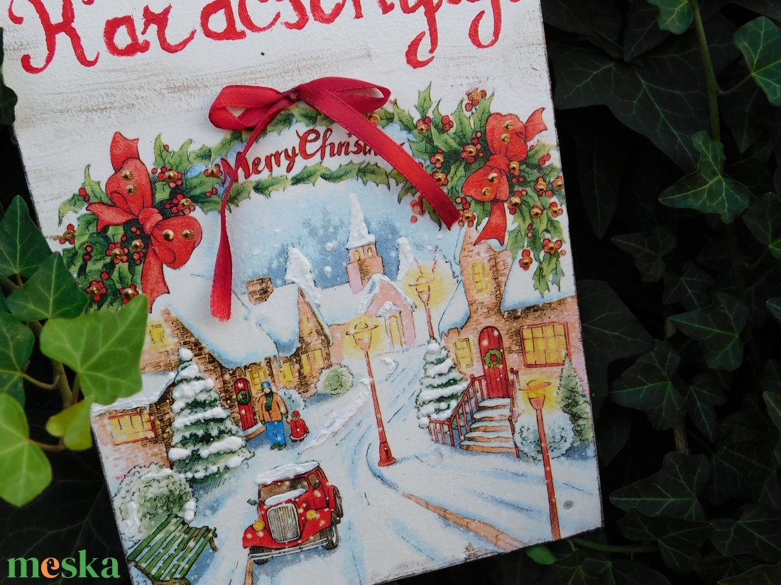 Karácsonyi visszaszámláló - karácsony - adventi díszek - adventi naptár - Meska.hu