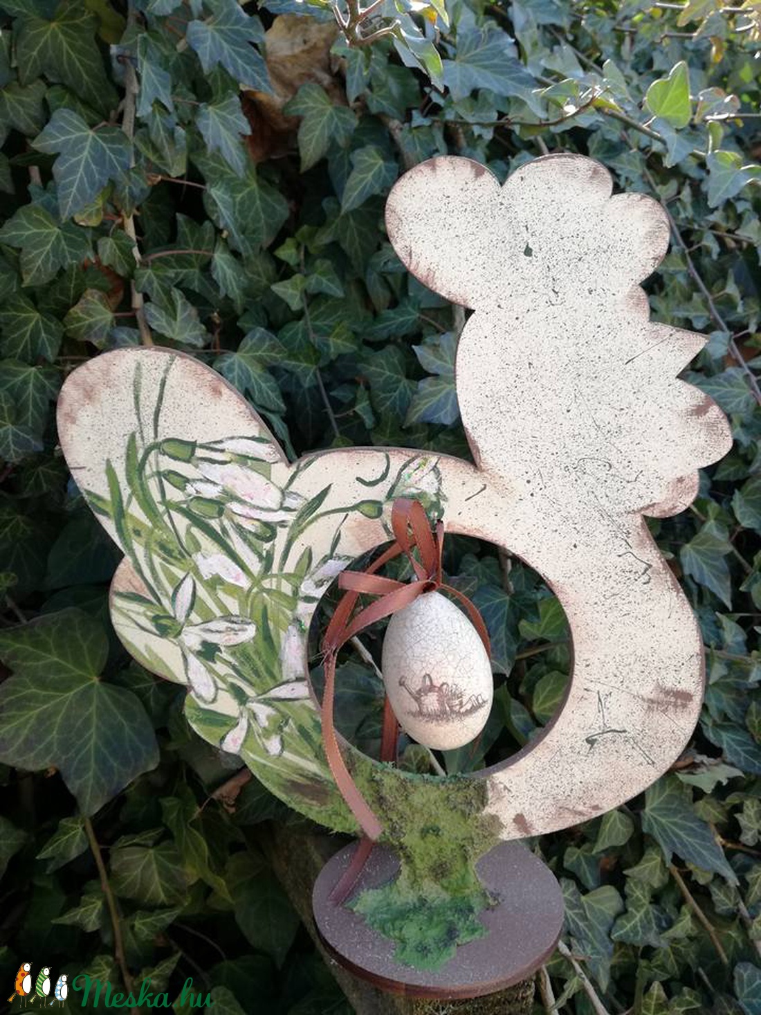 Dekorációs tyúk  - otthon & életmód - dekoráció - asztal és polc dekoráció - asztaldísz - Meska.hu