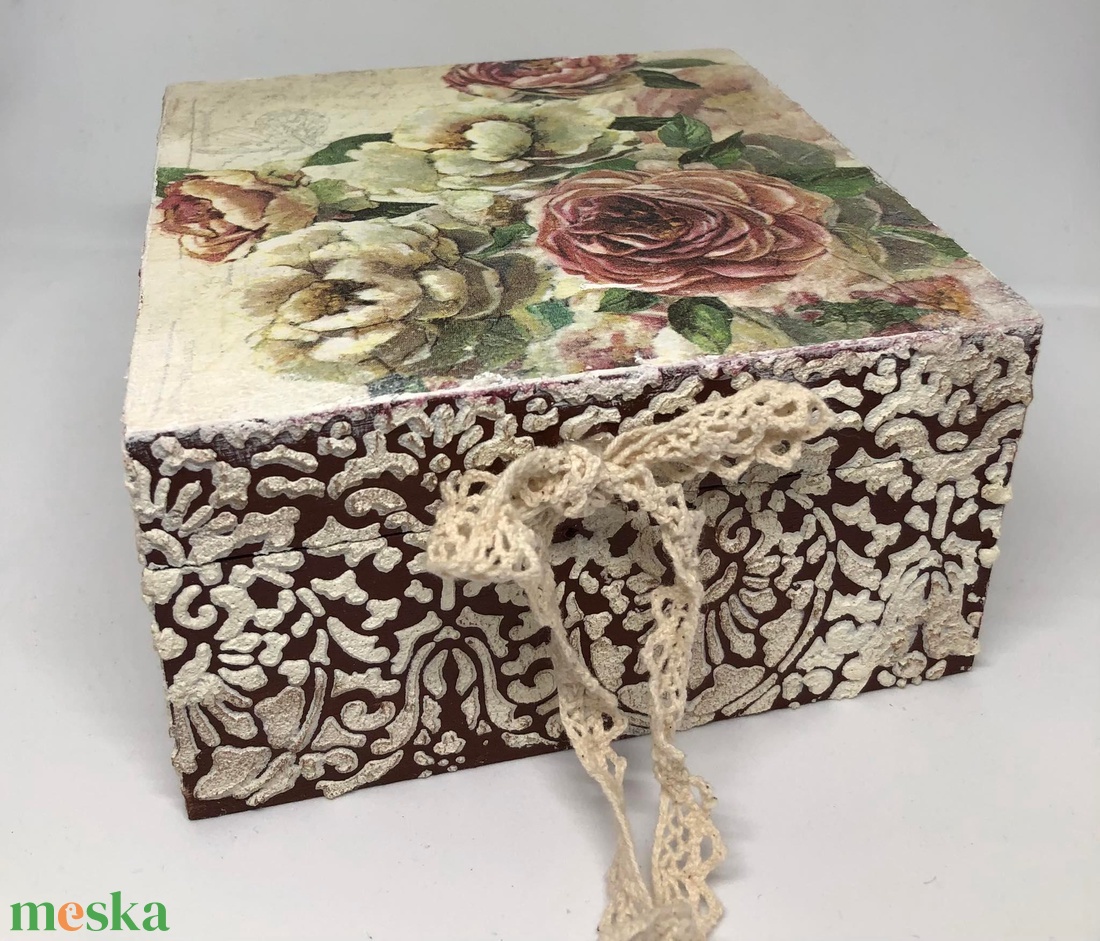 Vintage doboz - esküvő - emlék & ajándék - doboz - Meska.hu