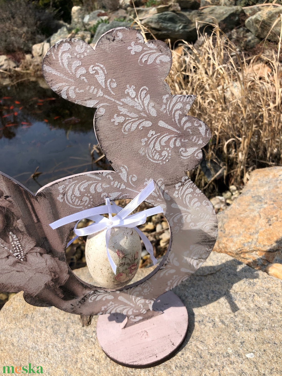 Húsvéti vintage dekoráció  - ünnepi díszek, dekorációk - húsvéti díszek és dekorációk - húsvéti asztaldíszek - Meska.hu