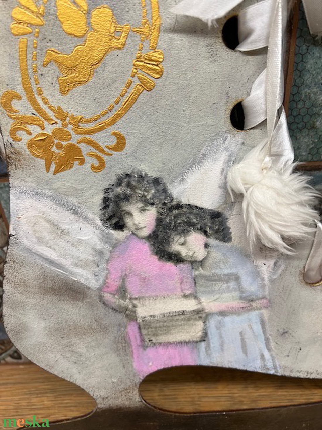 Korcsolya - karácsony - karácsonyi lakásdekoráció - karácsonyi ablakdíszek, ablakmatricák - Meska.hu