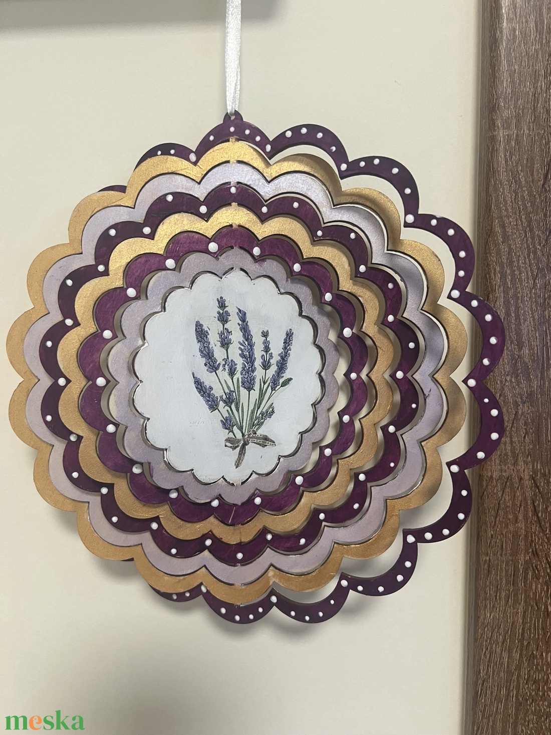 Levendula szélforgó - otthon & életmód - dekoráció - ajtó- és ablak dekoráció - ablakdísz - Meska.hu