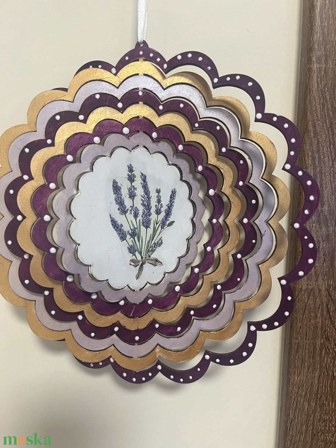 Levendula szélforgó - otthon & életmód - dekoráció - ajtó- és ablak dekoráció - ablakdísz - Meska.hu