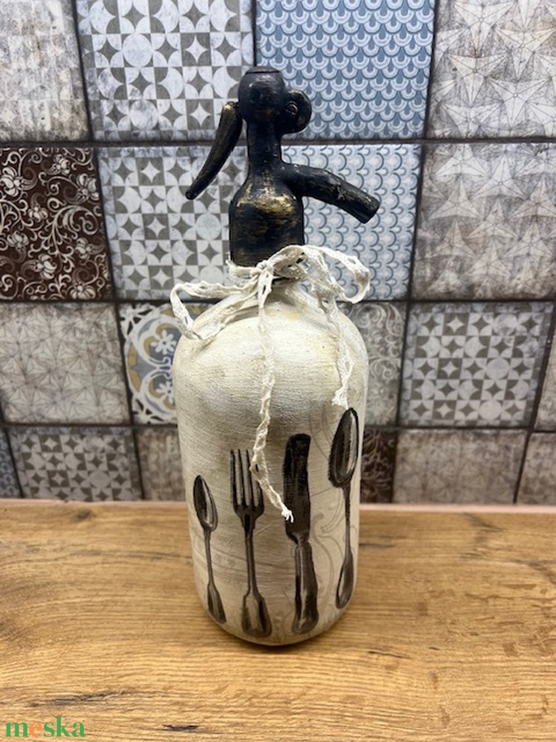 Szódás üveg  - otthon & életmód - dekoráció - asztal és polc dekoráció - díszüveg - Meska.hu