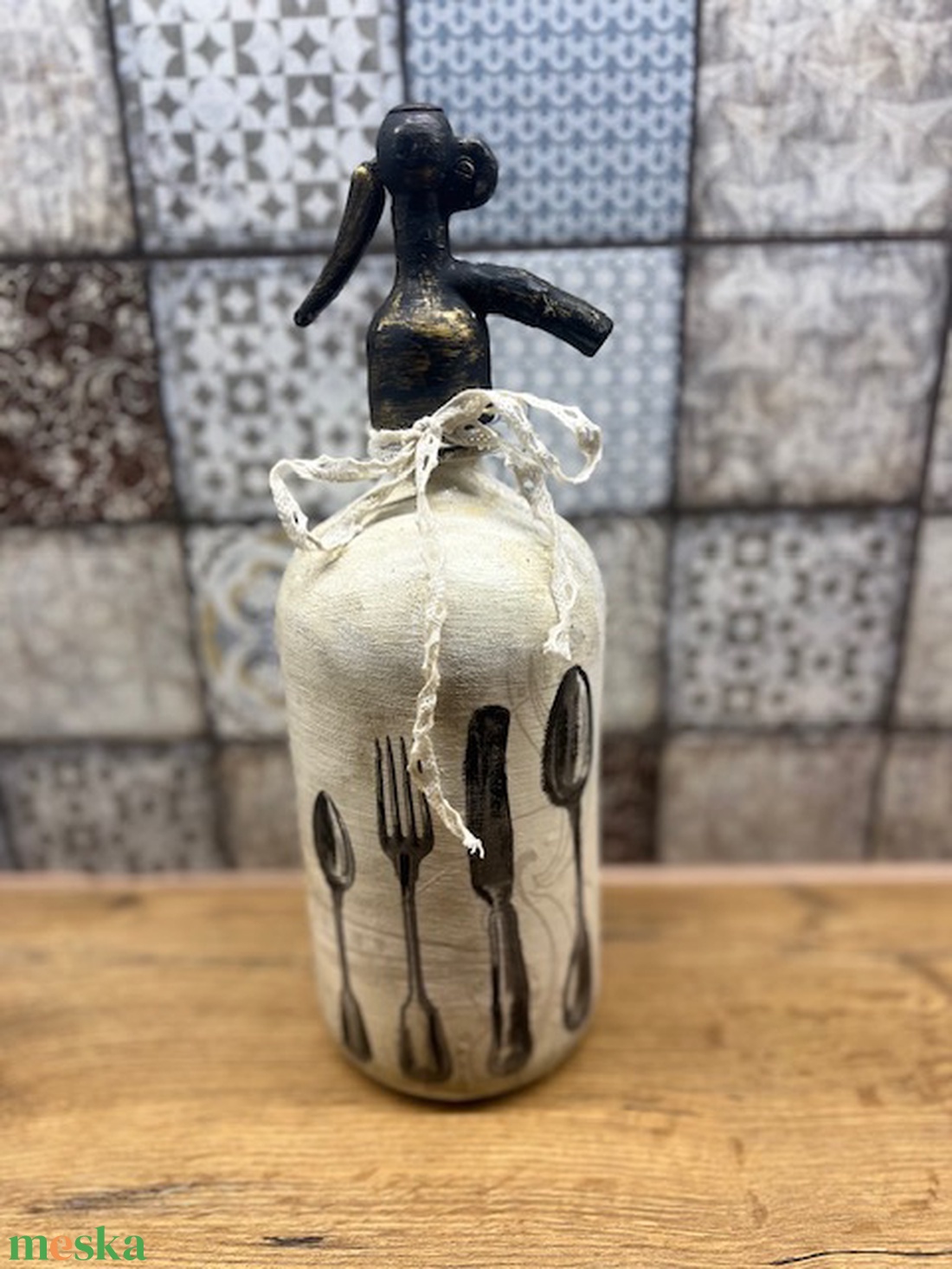 Szódás üveg  - otthon & életmód - dekoráció - asztal és polc dekoráció - díszüveg - Meska.hu