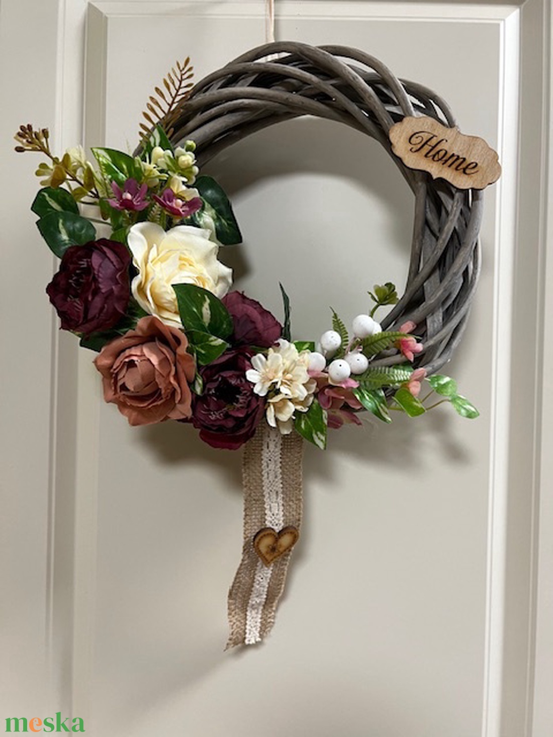Tavaszi koszorú  - otthon & életmód - dekoráció - ajtó- és ablak dekoráció - ajtódísz & kopogtató - Meska.hu