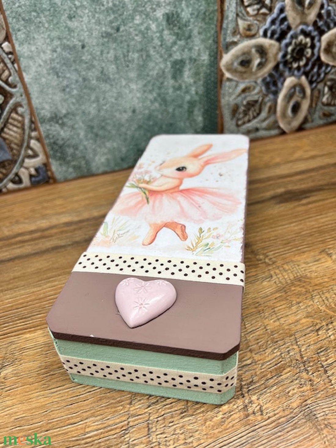 Nyuszi doboz  - esküvő - emlék & ajándék - doboz - Meska.hu