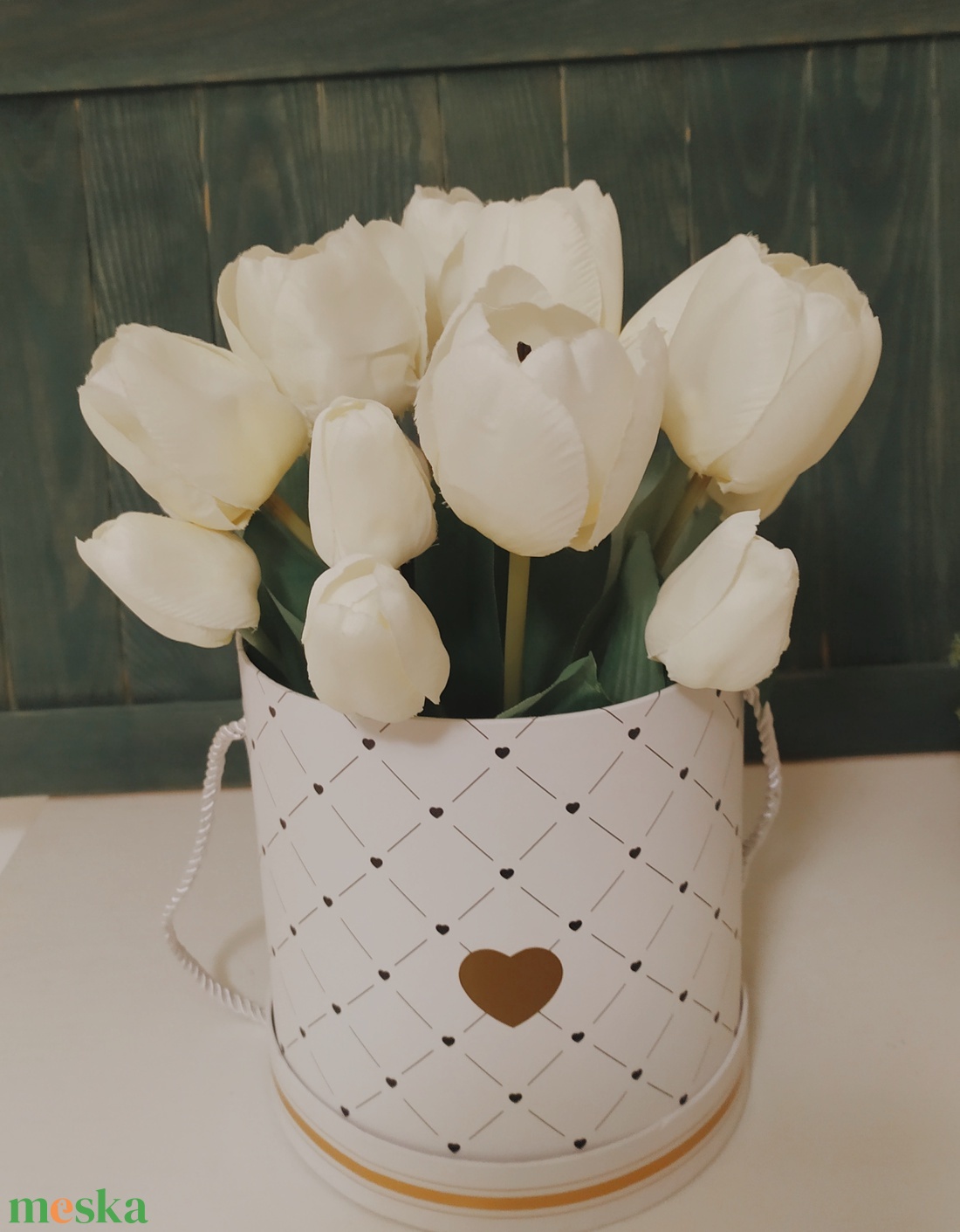 Tulipán box, ajándék doboz  - otthon & életmód - dekoráció - asztal és polc dekoráció - asztaldísz - Meska.hu