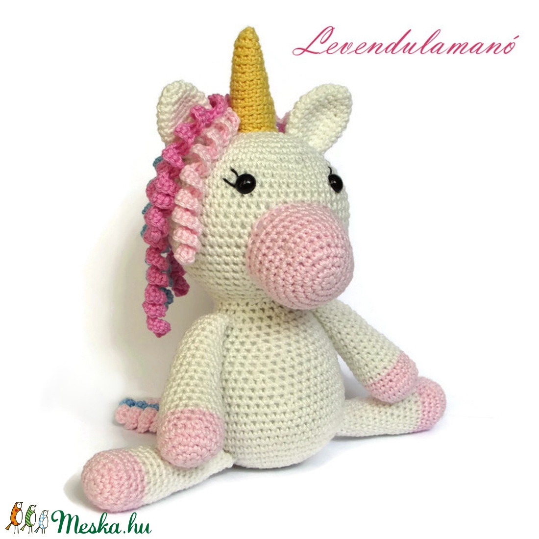 Horgolt unikornis  -  - Meska.hu