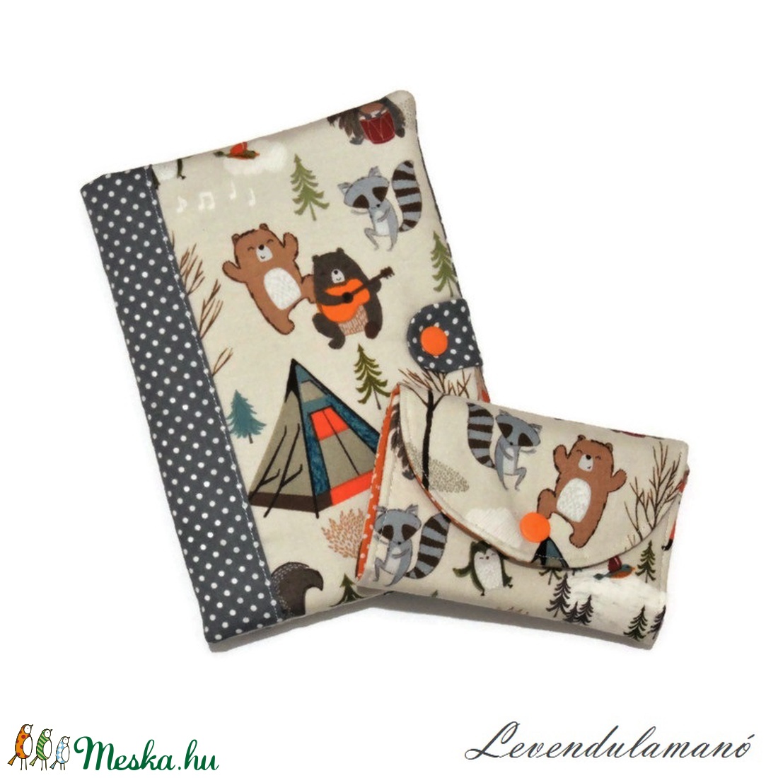 TáboroZoo Egészségügyi kiskönyv borító és kártyatartó - otthon & életmód - papír, írószer - könyv- és füzetborító - Meska.hu