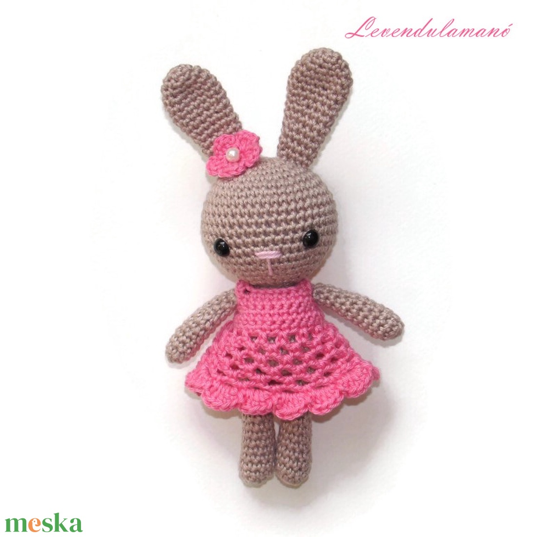 Horgolt barna nyuszilány pink ruhában amigurumi - játék & sport - plüssállat & játékfigura - nyuszi - Meska.hu Horgolt barna nyuszilány pink ruhában amigurumi - játék & sport - plüssállat & játékfigura - nyuszi - Meska.hu