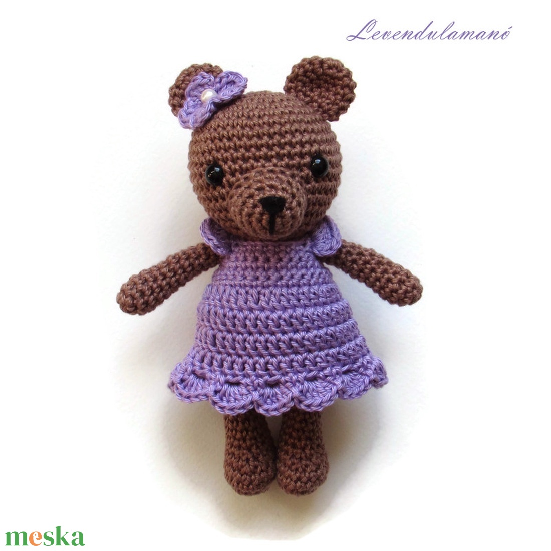 Horgolt barna macilány lila ruhában amigurumi - játék & sport - plüssállat & játékfigura - maci - Meska.hu Horgolt barna macilány lila ruhában amigurumi - játék & sport - plüssállat & játékfigura - maci - Meska.hu