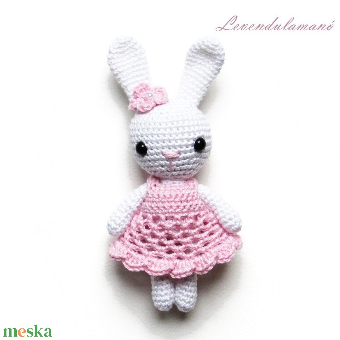 Rendelhető - Horgolt fehér nyuszilány rózsaszín ruhában amigurumi - játék & sport - plüssállat & játékfigura - nyuszi - Meska.hu Rendelhető - Horgolt fehér nyuszilány rózsaszín ruhában amigurumi - játék & sport - plüssállat & játékfigura - nyuszi - Meska.hu