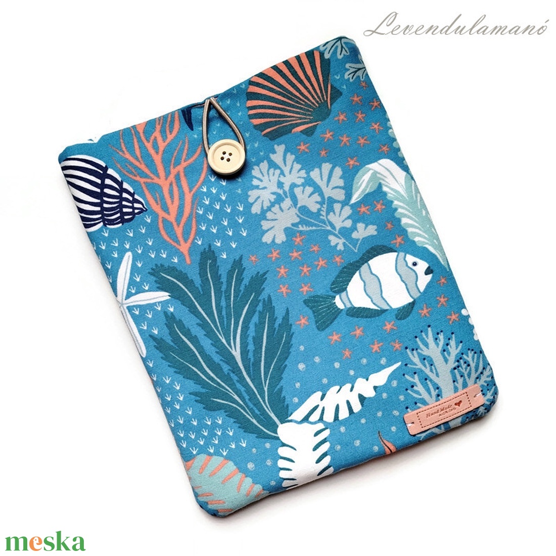 Tenger mélye könyvszütyő, könyvtok - könyv & zene - könyvtok - Meska.hu