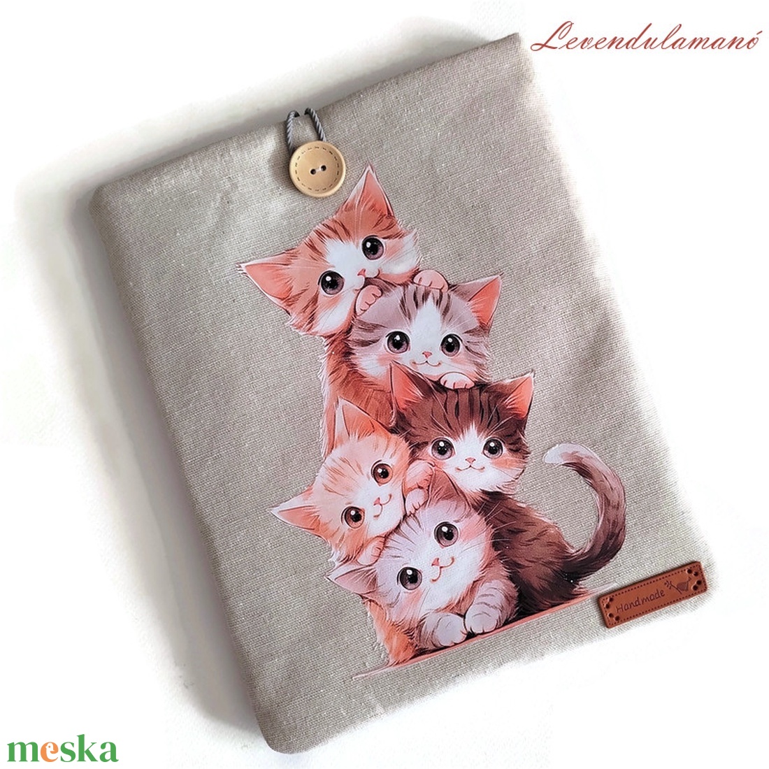 Cicatorony könyvszütyő, könyvtok - könyv & zene - könyvtok - Meska.hu