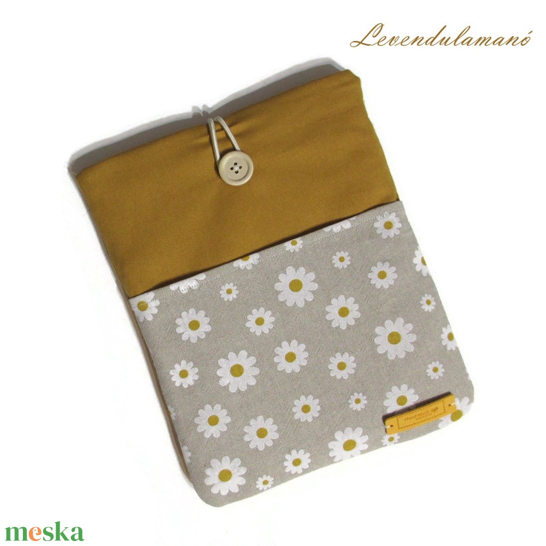 Margaréták zsebes könyvszütyő, könyvtok - könyv & zene - könyvtok - Meska.hu