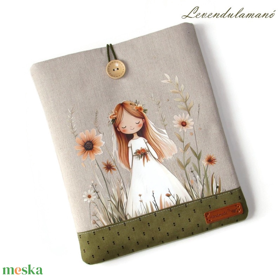 Kislány a réten könyvszütyő, könyvtok - könyv & zene - könyvtok - Meska.hu