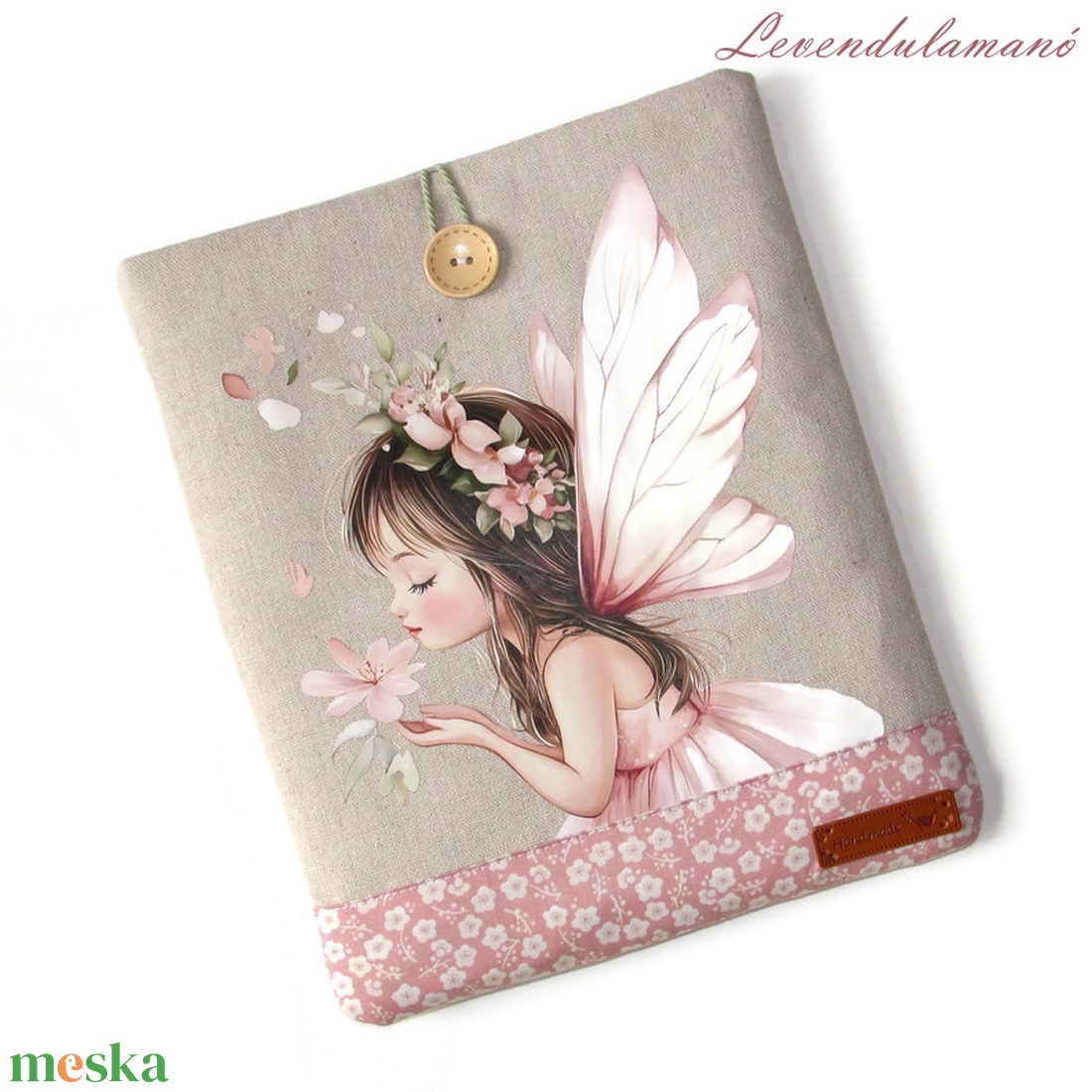 Virágtündér könyvszütyő, könyvtok - könyv & zene - könyvtok - Meska.hu