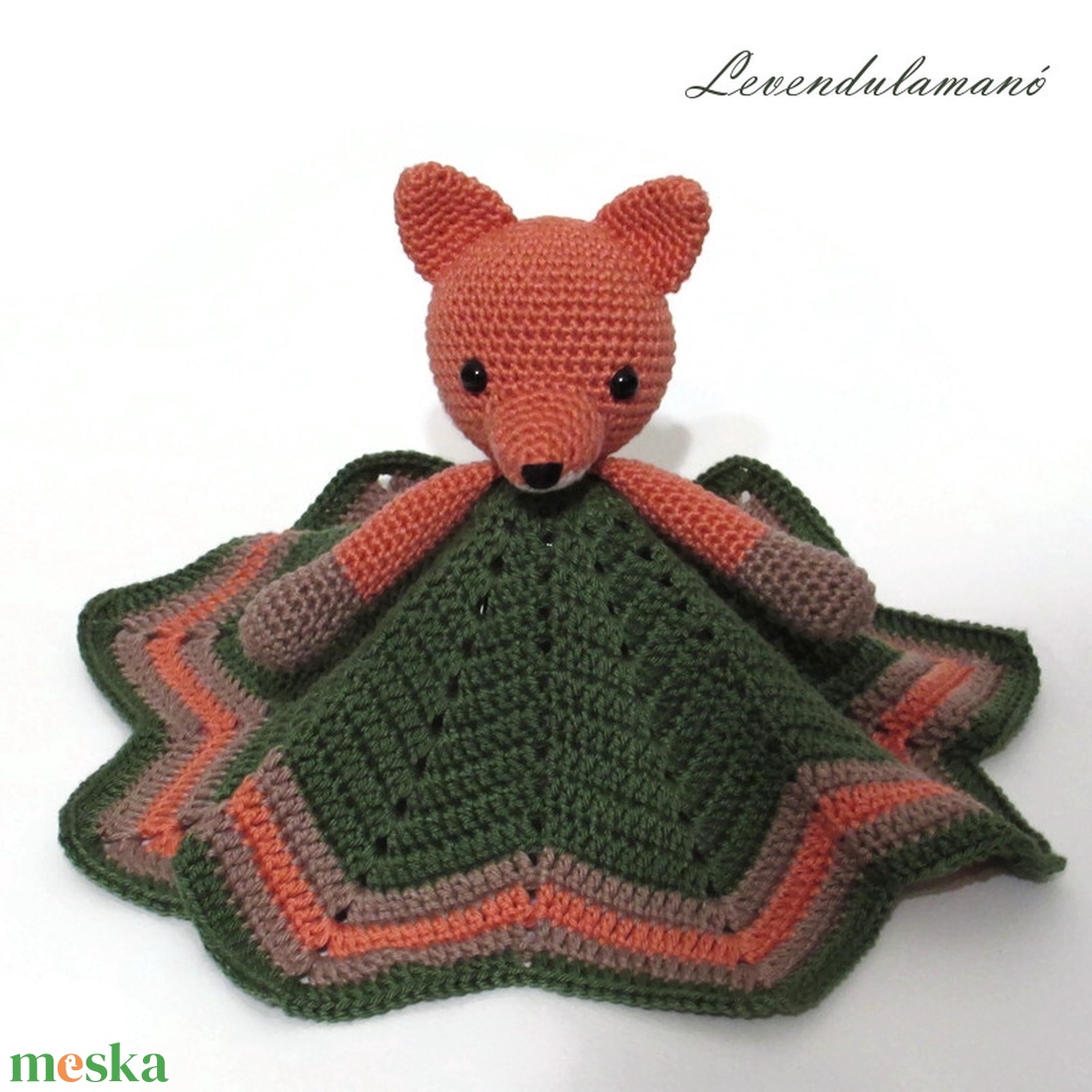 Rókás szundikendő - baba - mama - baba játékok - szundikendő, alvóka - Meska.hu