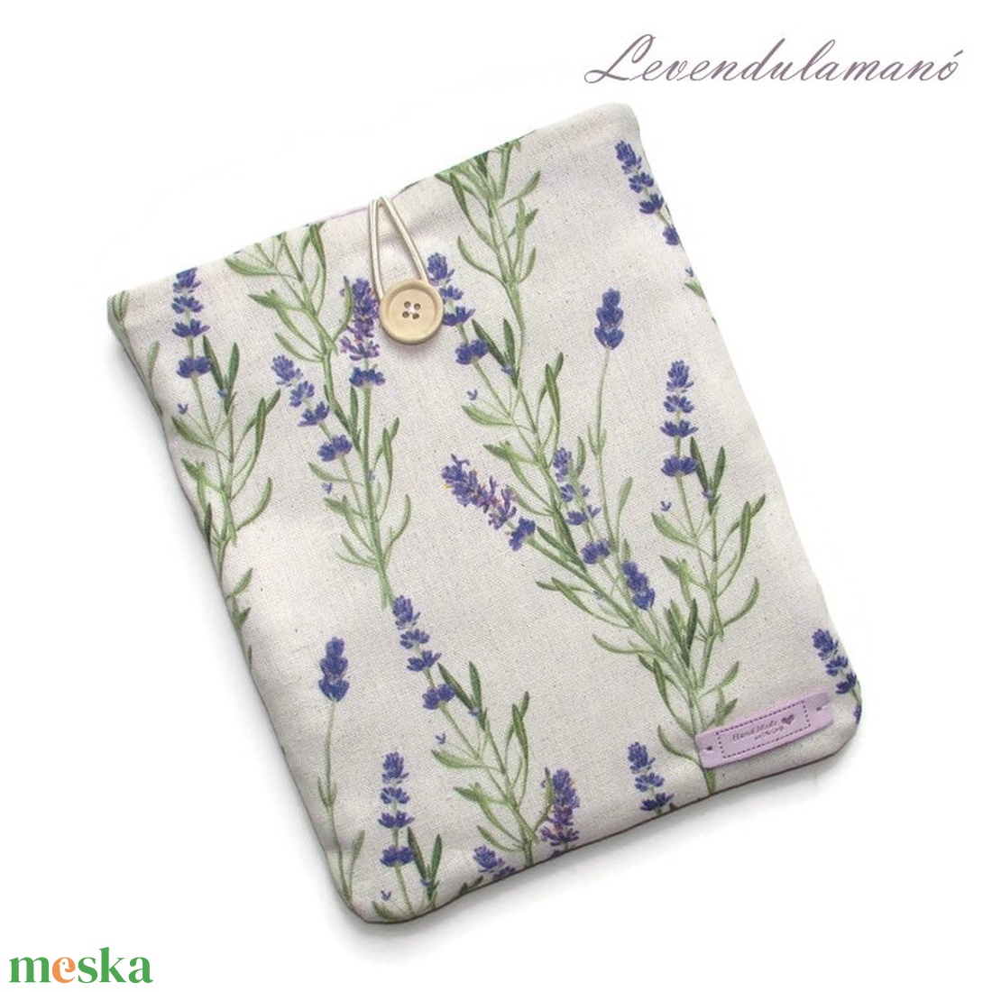 Rendelhető - Levendula könyvszütyő, könyvtok, tablet tartó - könyv & zene - könyvtok - Meska.hu