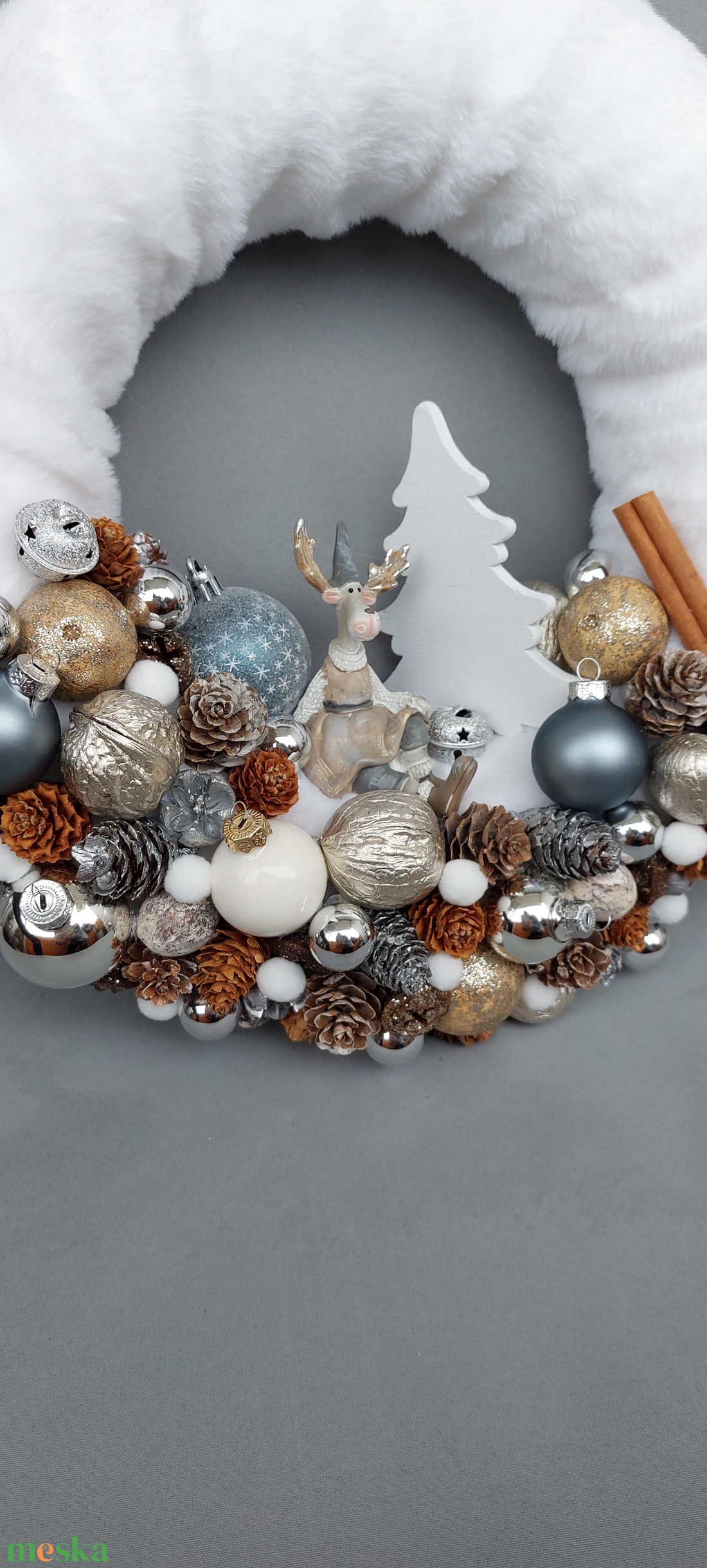 Rénszarvas karácsonya - karácsony - karácsonyi lakásdekoráció - karácsonyi ajtódíszek - Meska.hu