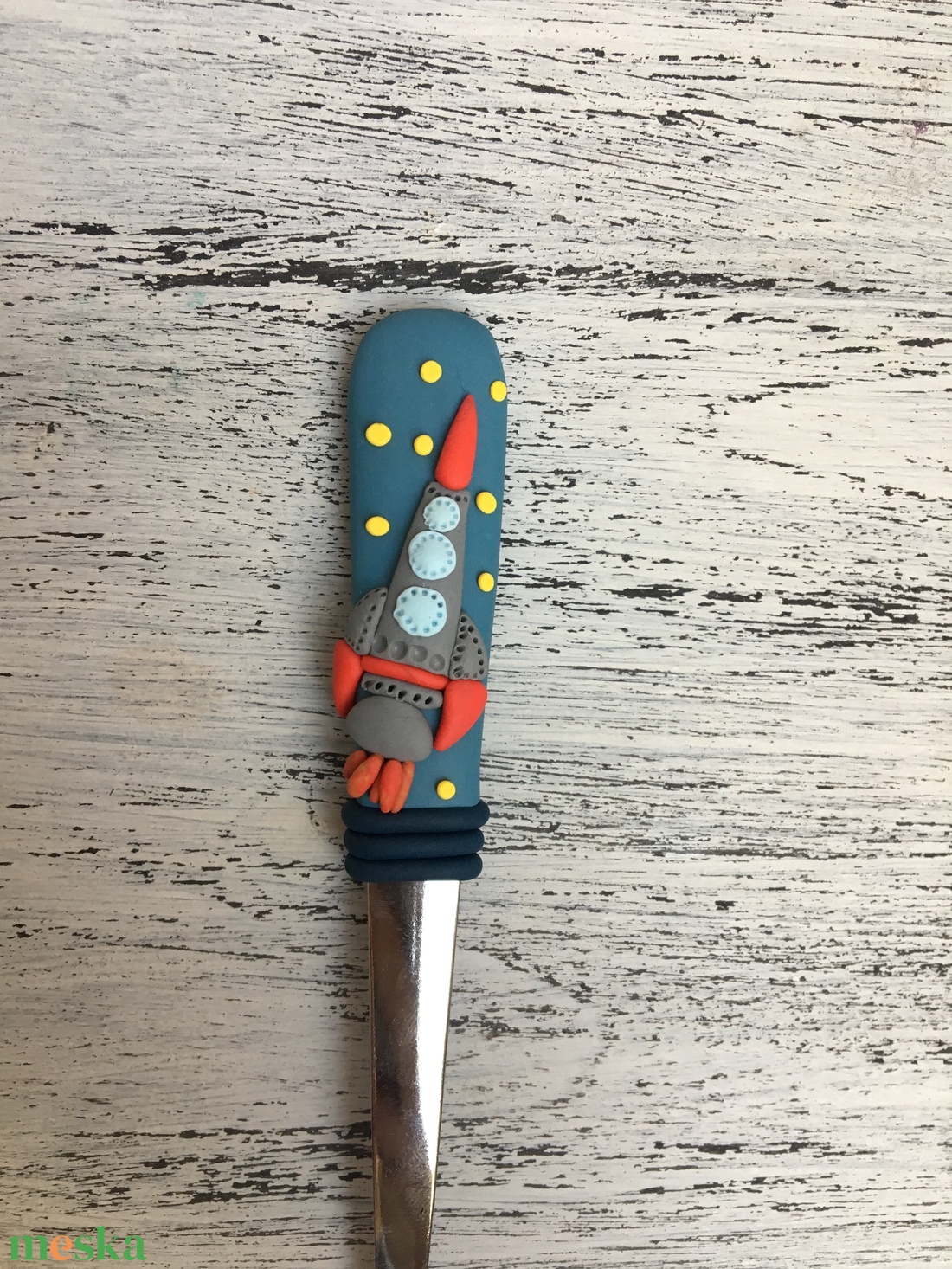 Rakétás kiskanál  - otthon & életmód - konyhafelszerelés, tálalás - tálalás - kanál & villa - Meska.hu