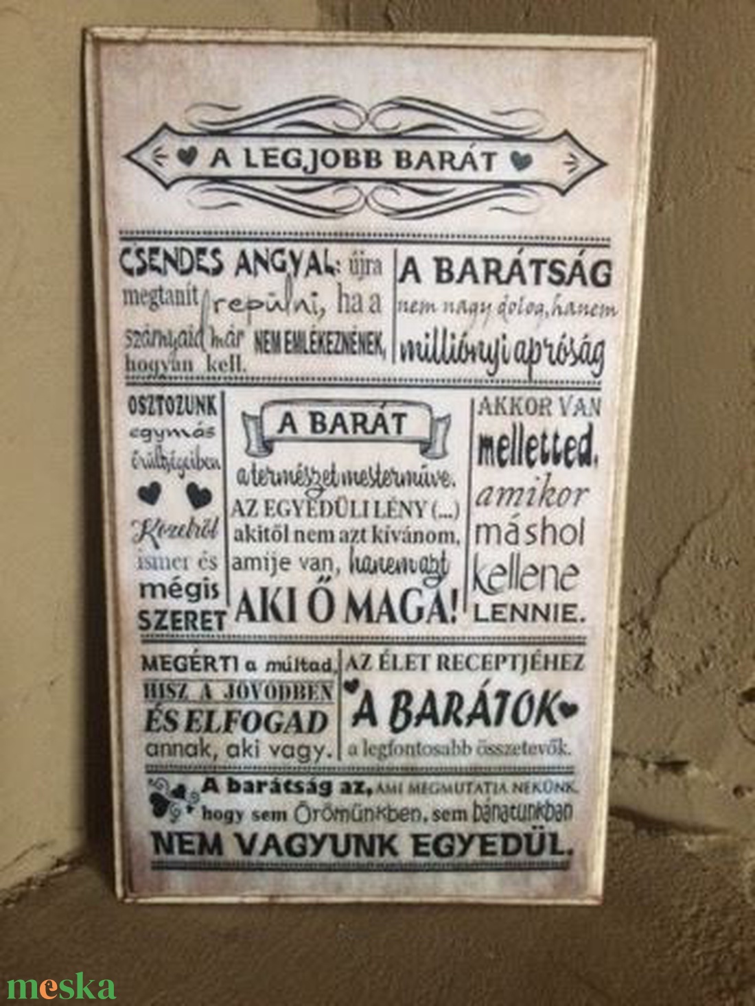 Legjobb barát tábla - otthon & életmód - dekoráció - kép & falikép - táblakép - Meska.hu Legjobb barát tábla - otthon & életmód - dekoráció - kép & falikép - táblakép - Meska.hu