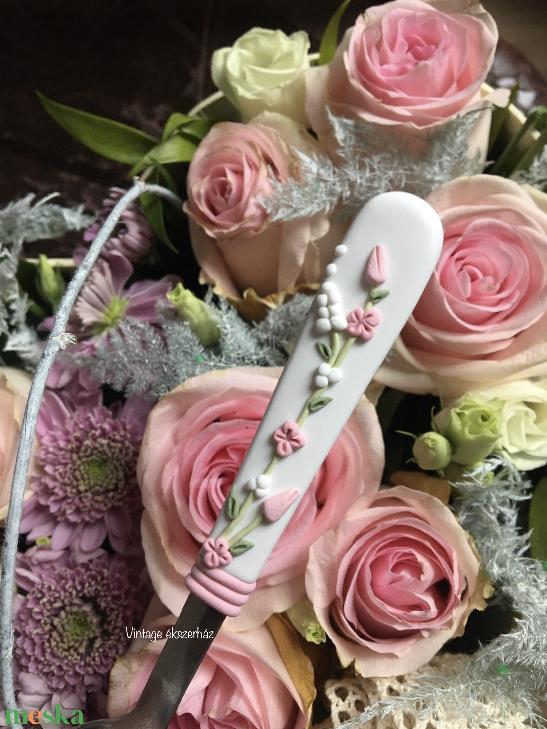 Tulipános kiskanál  - otthon & életmód - konyhafelszerelés, tálalás - tálalás - kanál & villa - Meska.hu