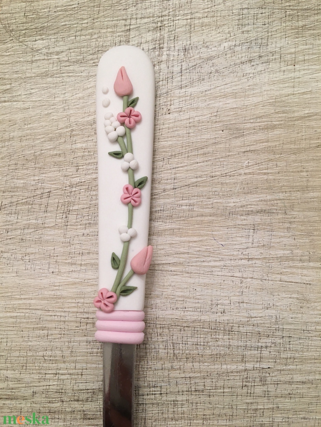 Tulipános kiskanál  - otthon & életmód - konyhafelszerelés, tálalás - tálalás - kanál & villa - Meska.hu