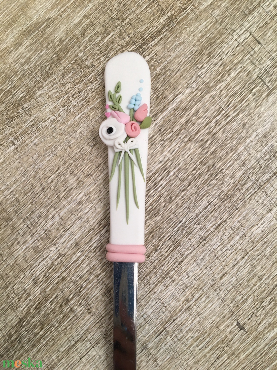 Tavaszi virágcsokor kiskanál  - otthon & életmód - konyhafelszerelés, tálalás - tálalás - kanál & villa - Meska.hu