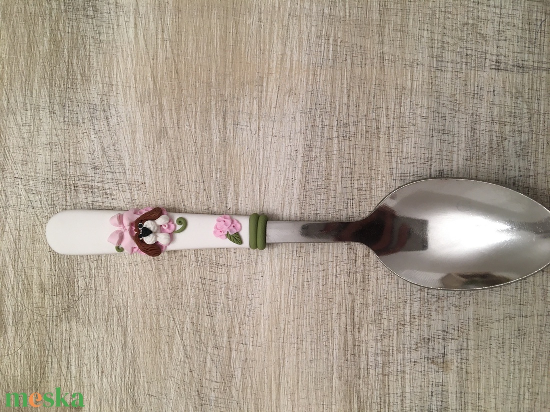 Bodzi kutyás kiskanál  - otthon & életmód - konyhafelszerelés, tálalás - tálalás - kanál & villa - Meska.hu