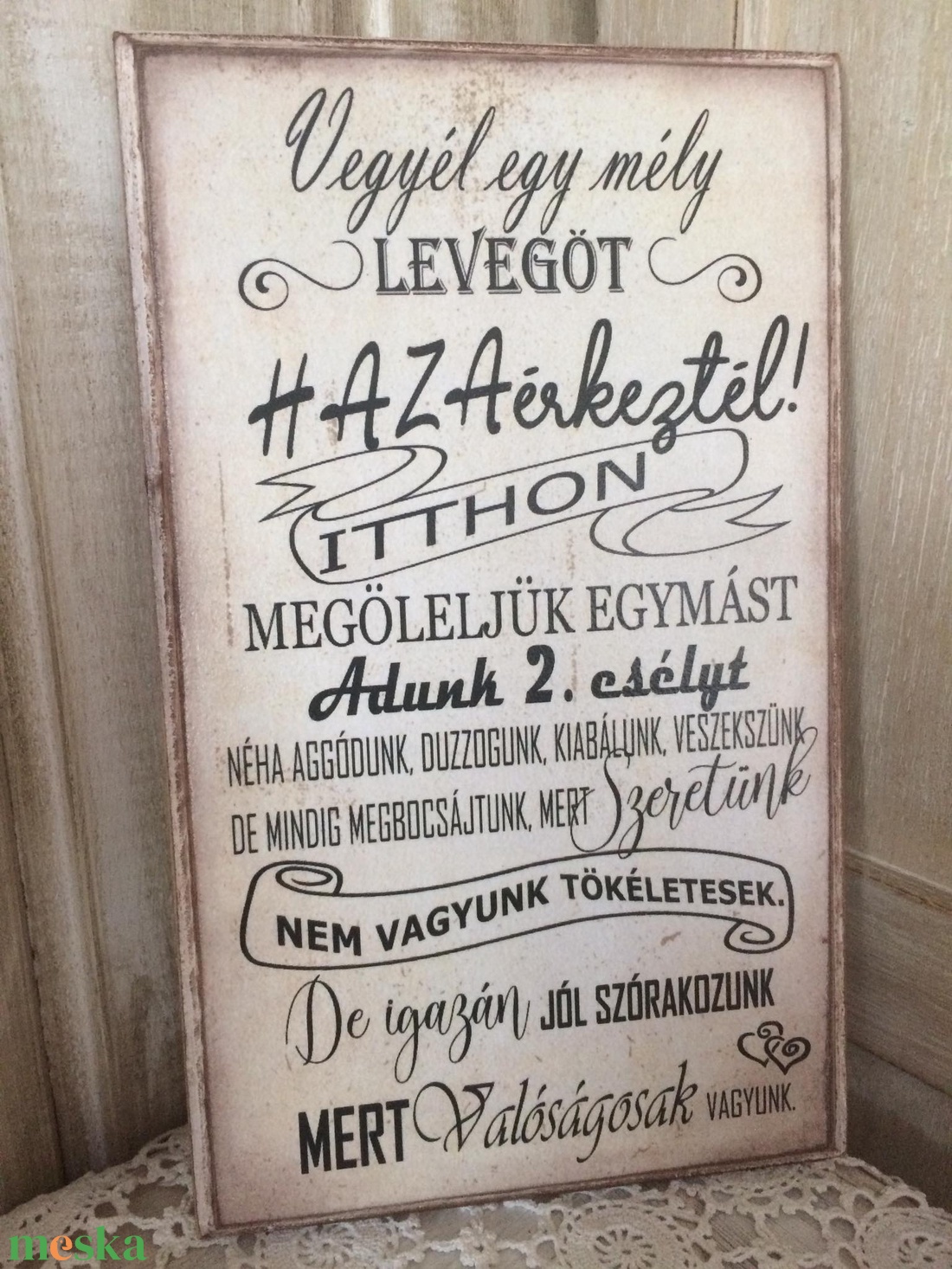 Haza érkeztél tábla - otthon & életmód - dekoráció - kép & falikép - táblakép - Meska.hu Haza érkeztél tábla - otthon & életmód - dekoráció - kép & falikép - táblakép - Meska.hu