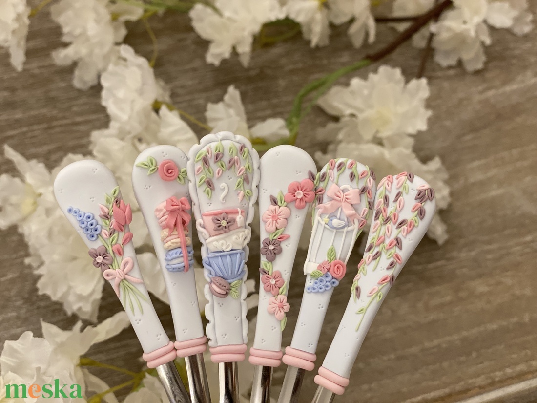 Romantikus kiskanál szett  - otthon & életmód - konyhafelszerelés, tálalás - tálalás - kanál & villa - Meska.hu