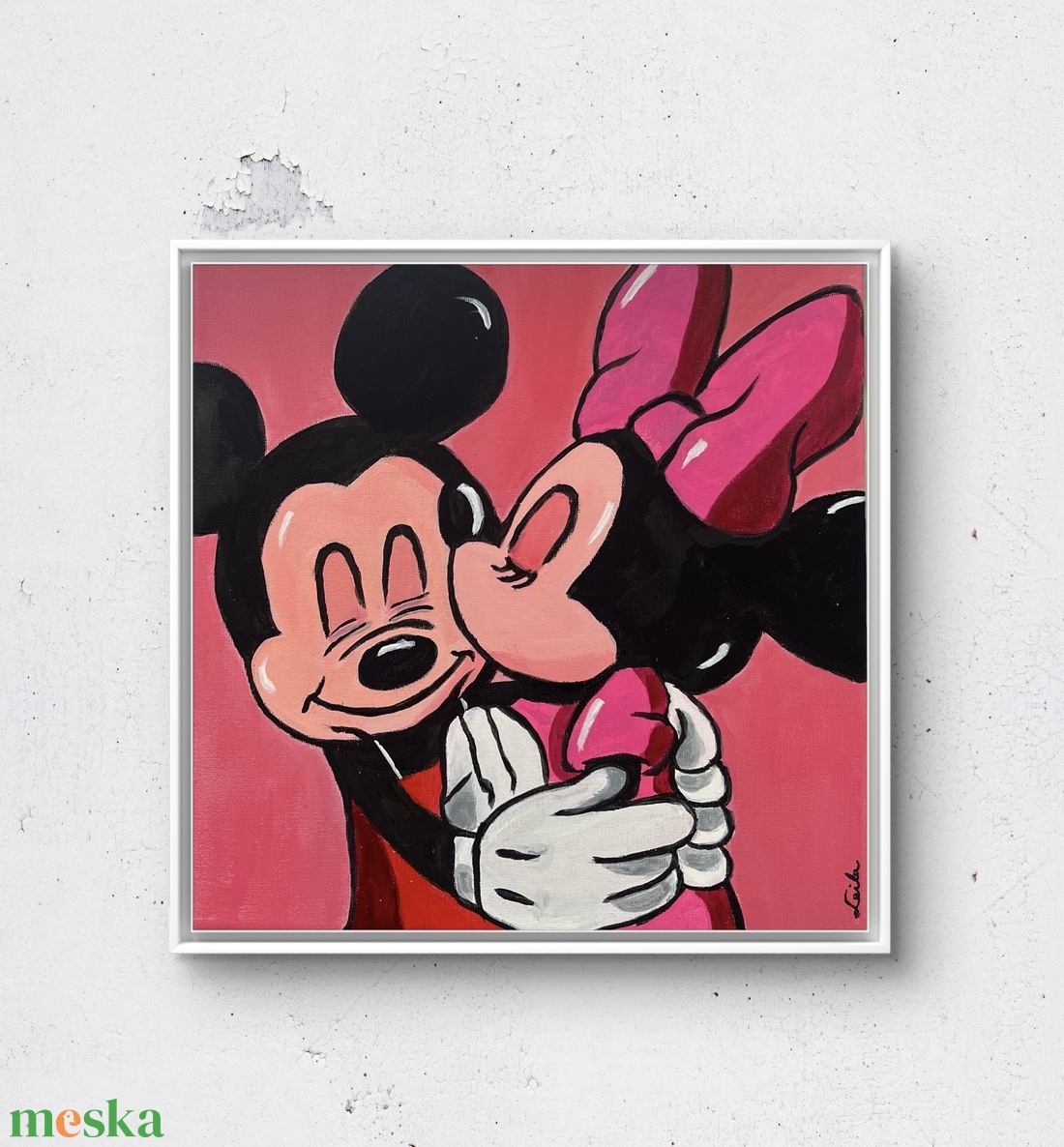Minnie és Mickey festmény - művészet - festmény - akril - Meska.hu Minnie és Mickey festmény - művészet - festmény - akril - Meska.hu